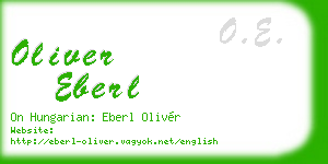 oliver eberl business card